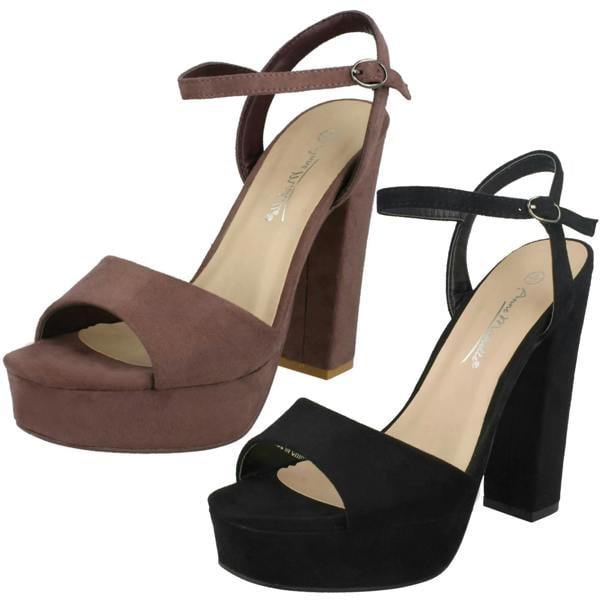 Anne Michelle Ladies Anne Michelle High Heel Platform Sandals
