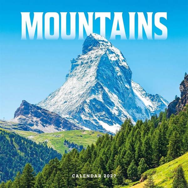 Mountains Calendar 2027, Wall Calendars, Month To View, Natural World, Gift