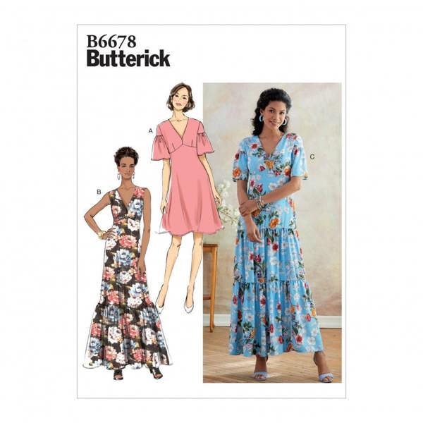 Butterick Sewing Pattern 6678, Dresses for Women, A5 (6-8-10-12-14) - Easy