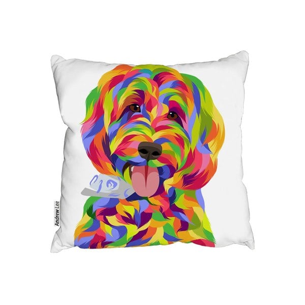 Benjamin Tate Design Animal Dog Illustration Pop Art (Outdoor Cushion)