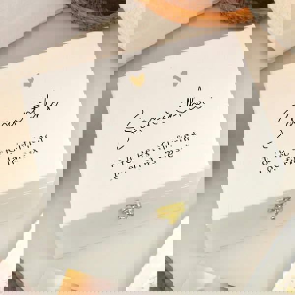 Personalised Memento Company Personalised Gold Heart Small Memory Box