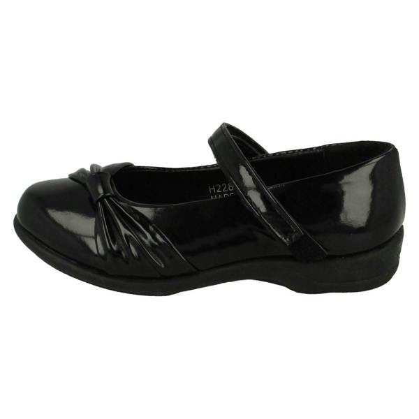 Spot On Girls Spot On Side Bow Detail School Shoes