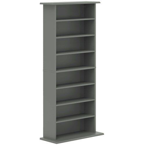 Wyld Haus Wood Grey CD Storage Unit With 360 Disc Capacity