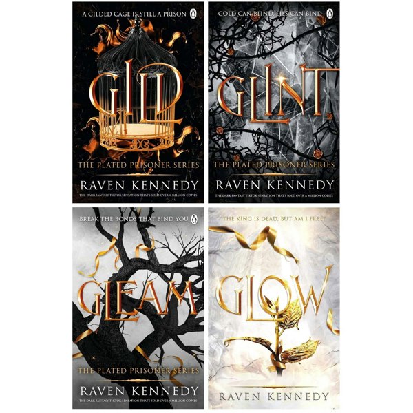 The Plated Prisoner Series 4 Book Set by Raven Kennedy (Gild, Glint, Gleam & Glow)