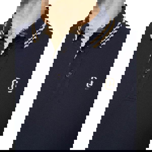 Crosshatch Mens Mackerby Polo Shirt - Navy - 