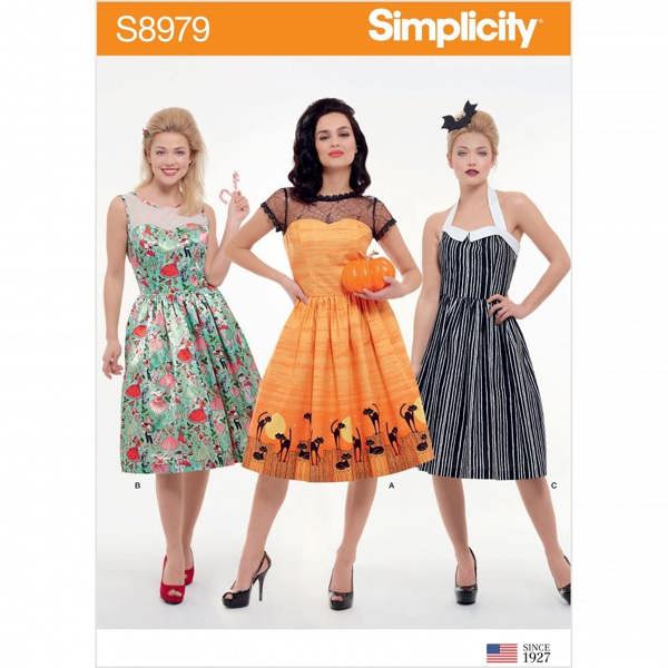 Simplicity Sewing Pattern 8979, Dresses for Women, H5 (6-8-10-12-14) - Intermediate