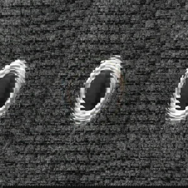 JVL Metro Foldable Fabric Storage Cube with Lid for Home Organisation, Black