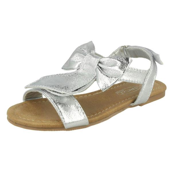 Spot On Girls Spot On Bow Trim Sandals