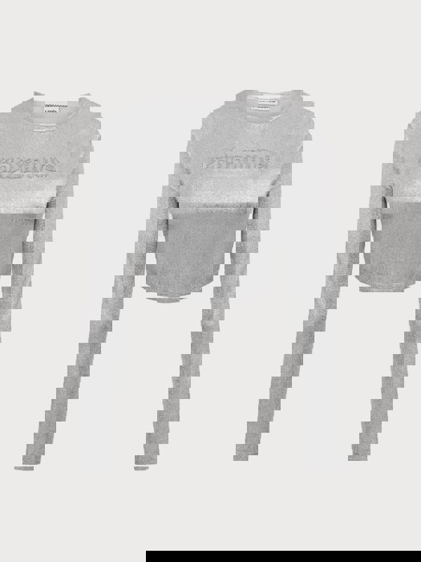 Rabanne Cropped Long Sleeve Top Silver - Supplied FashionRabanne