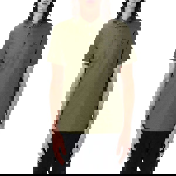 Burberry Eddie EKD Olive Green Polo Shirt S