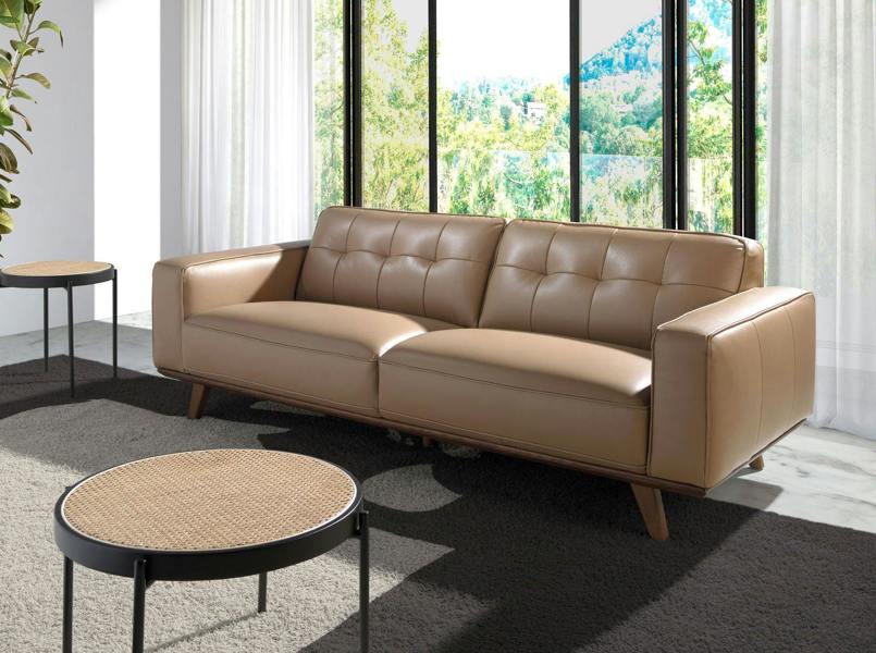 Angel Cerdá Chester sofa in sand leather 6119/6120