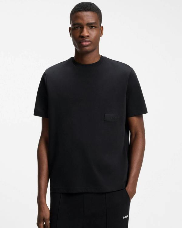 BOSS Green TS Structure Mens T-Shirt - Dark Blue 402