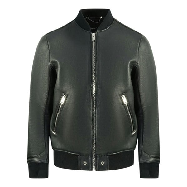 Diesel L-Bluff Black Leather Jacket