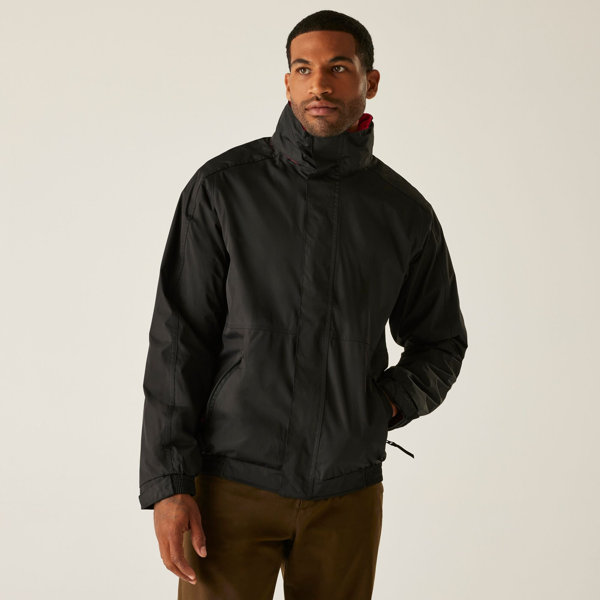 Regatta Mens Dover Waterproof Insulated Jacket - Black/Red