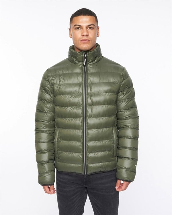 Duck and Cover Shemmy Two Quilted Jacket Dark Olive