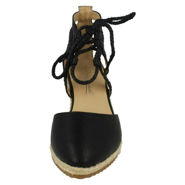Anne Michelle Ladies Anne Michelle Ankle Lace Up Wedge Sandals
