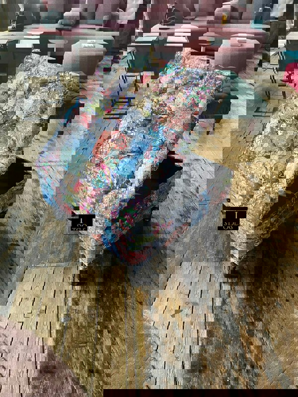 ISTOOLS Premium Handmade Damask Multicolour Storage Ottoman Bench – UK Storage Seat & Coffee Table