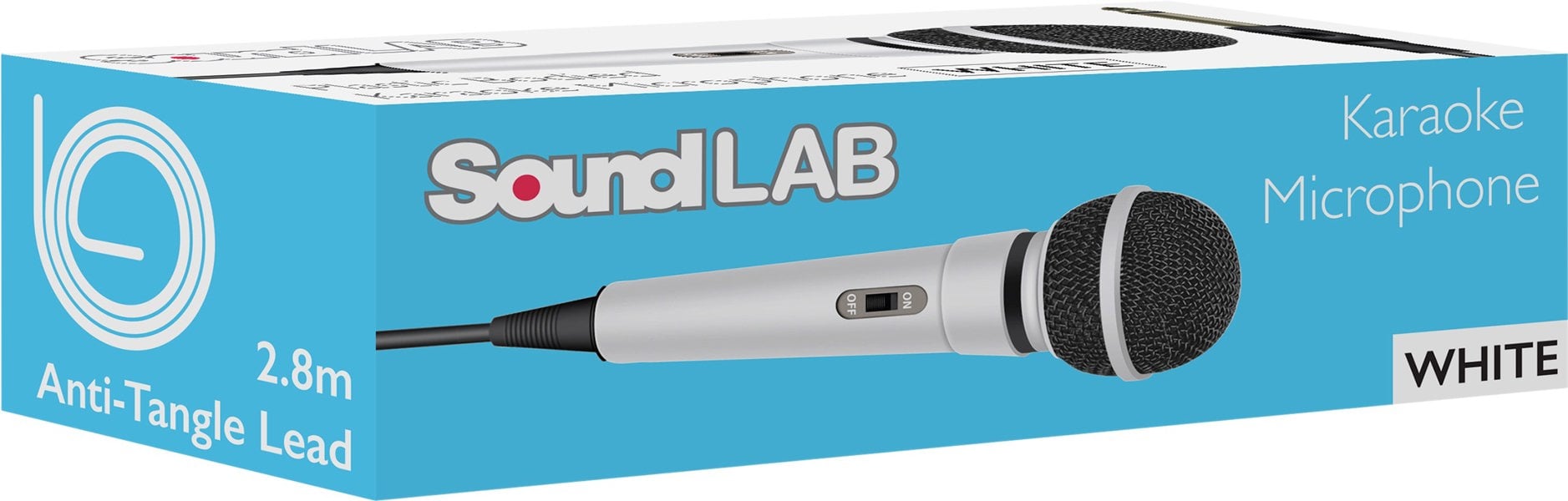 Mr Entertainer White Dynamic Plastic Microphone