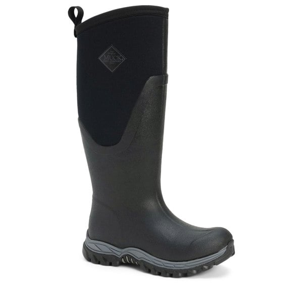 Muck Boots Women's Arctic Sport Tall Pull On Wellie Boots - Black/Black