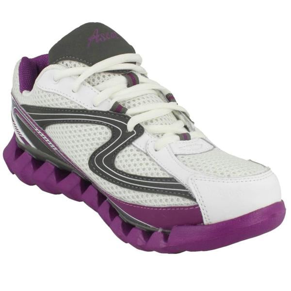 Ladies Ascot Casual Lace Up Trainers Spring Wave