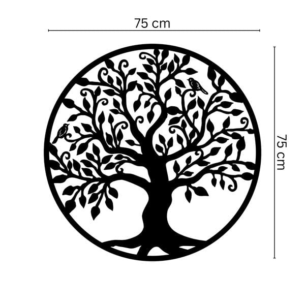 Decortie Tree of Life with Birds Metal Wall Decor 45x45