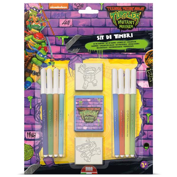Ninja Turtles Blister Pack 2 Stamps – Kids Craft & Stationery Set