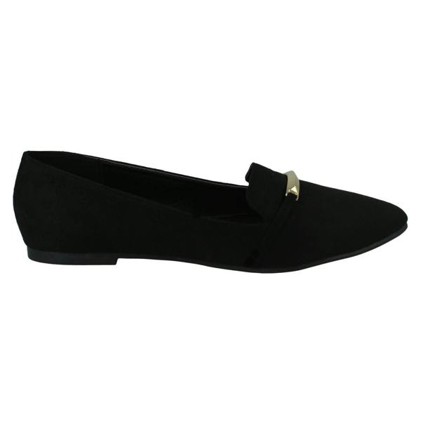 Spot On Ladies Spot On Pointed Toe Ballerina Shoes F80547