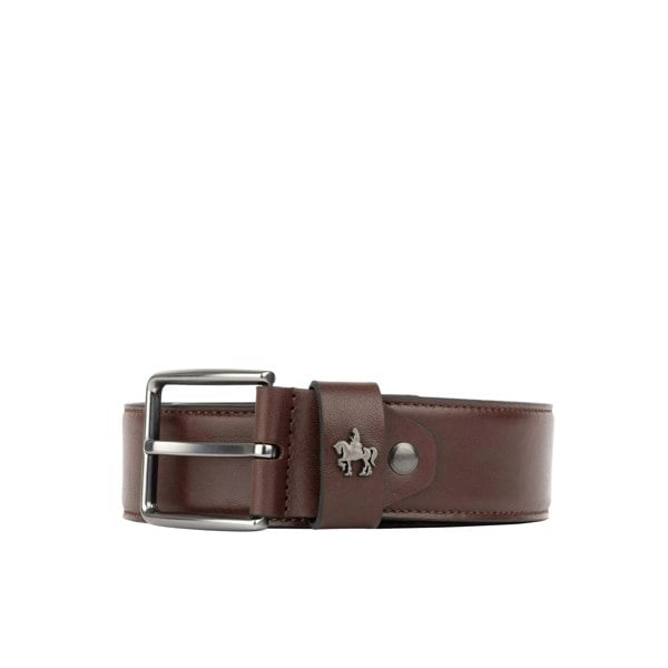 Embassy London Alec - Brown Black - Men'classic belt in brown and black genuine leather combo