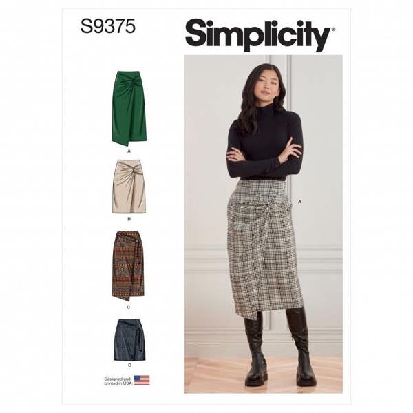 Simplicity Sewing Pattern 9375, Skirts for Women, U5 (16-18-20-22-24) - Intermediate
