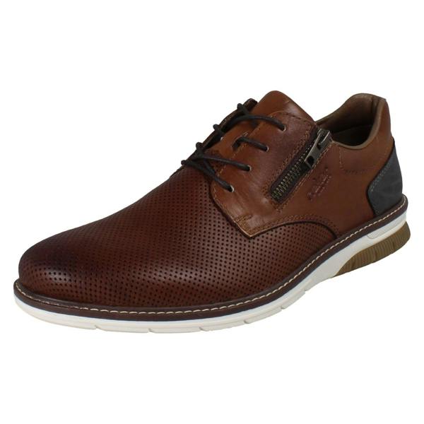 Rieker Mens Rieker Smart  Casual Lace Up Shoes With Side Zip 14412