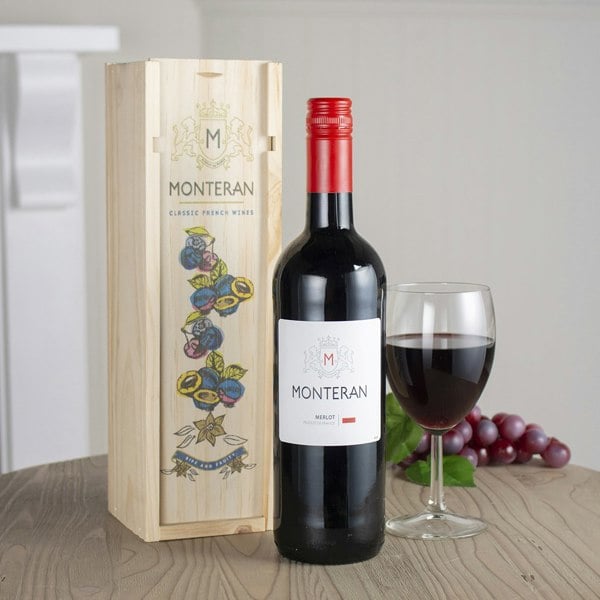 Monteran Merlot in Wooden Box