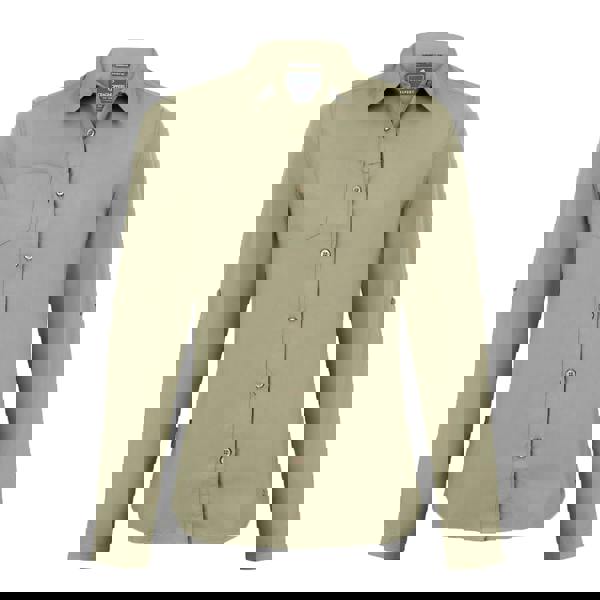 Craghoppers Womens/Ladies Expert Kiwi Long-Sleeved Shirt - Pebble Brown - 