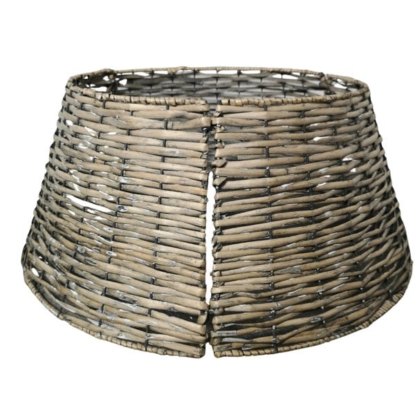 Samuel Alexander 48/70cm Samuel Alexander KD Willow Christmas Tree Skirt Wicker Rattan- Large Natural