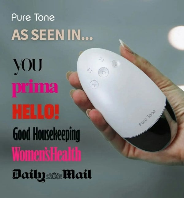 Radiance Pod Deluxe 7-in-1 Skin Lifting & Tightening Tool with Face-Up Gliding Gel Pure Tone Aesthetics