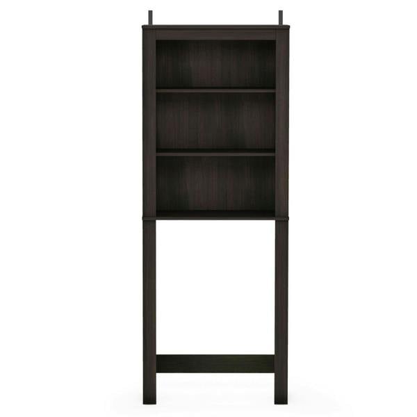 WALPLUS Indo Open Bath Cabinet, Espresso | High Quality Decorative Wall Design