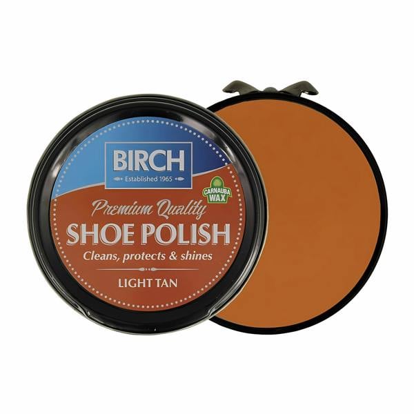 BIRCH Traditional Shoe Polish - Wax-Based for Leather Conditioning 50ml