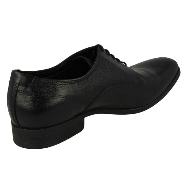 Clarks Mens Clarks Textured Leather Lace Up Shoes Gilmore Walk