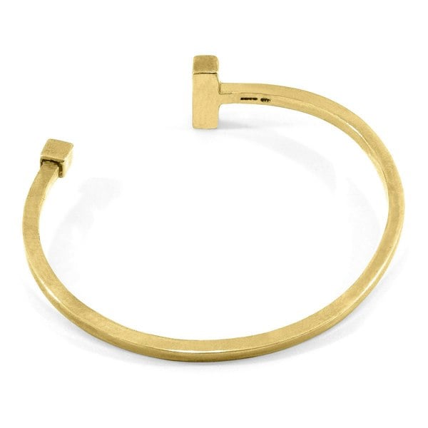 Anchor & Crew Faris Square Midi Wayfarer 9ct Yellow Gold Bangle