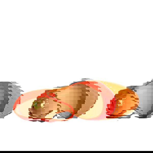 Embassy London Gigot - Red Multi - Women's closed heel round toe leather flat sandal