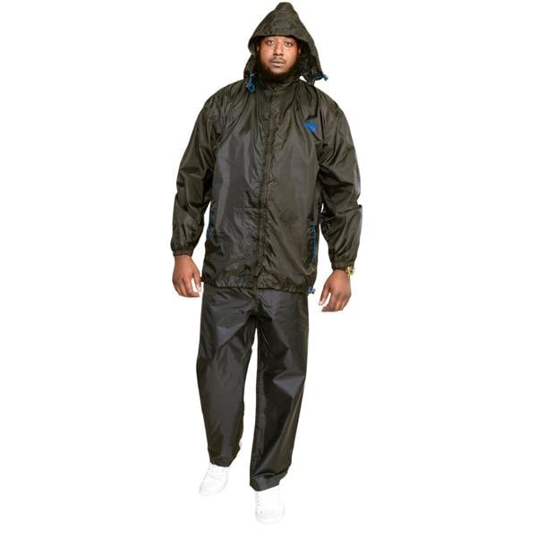 Duke Mens D555 Elba Packaway Kingsize Over Trousers - Black - 