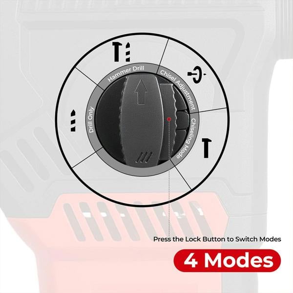 Traderight Hammer Drill Heavy Duty Corded Electric Impact Driver with Bit Set