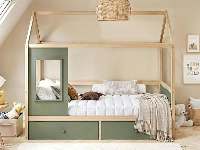 Ted Play House Wooden Bed with Storage