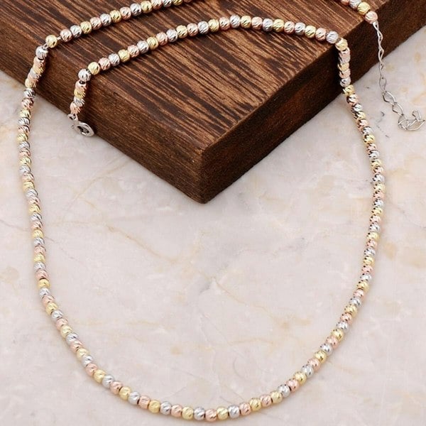 Sterling Silver Dorissa Rose Gold - Gold - Silver Sterling Silver Necklace - Spero London
