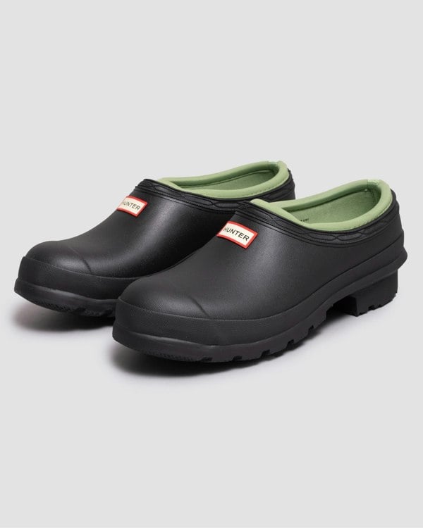 Hunter Gardener Womens Clog - Black