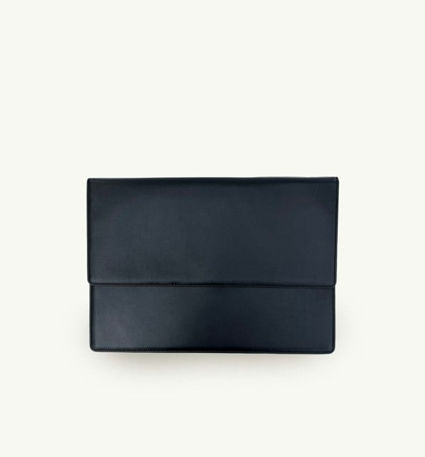 Apatchy London Leather Laptop 13-14 inch Sleeve - Black