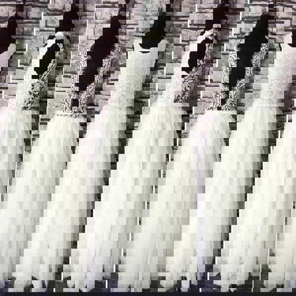 UK Flower Girl Boutique Bohemian Classic Dress - White