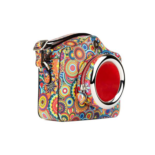 Embassy London Snapshot - Signature Print - Camera shaped cross-body bag in Signature Print pattern leather