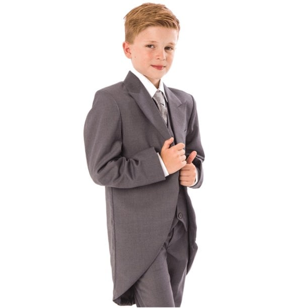 boy wearing tail coat