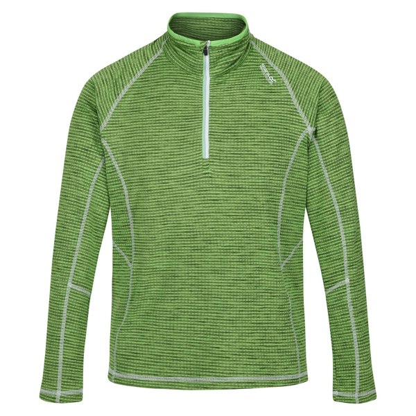 Regatta Mens Yonder Quick Dry Moisture Wicking Half Zip Fleece Jacket - Jasmine Green