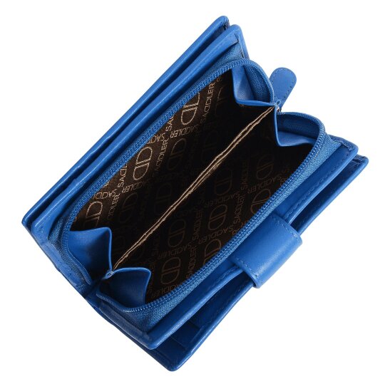 SADDLER GEORGIE Leather Double-Sided Purse - 13 Card Slots, Generous Space for Notes and Coins - RFID Protected